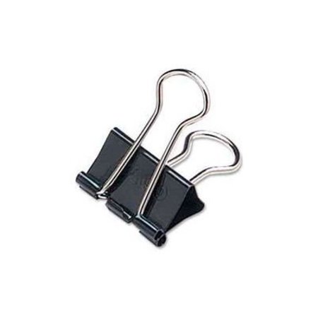 ACCO Acco¬Æ Binder Clips, Mini, 1/2" Width, 1/4" Capacity, Black/Silver, 12/Dozen 72010